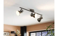 Seras Takspotlight 60cm GU10 LED 3000K 3x3W Antik Nickel