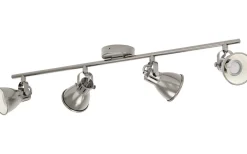 Seras Takspotlight 77cm GU10 LED 3000K 4x3W Antik Nickel