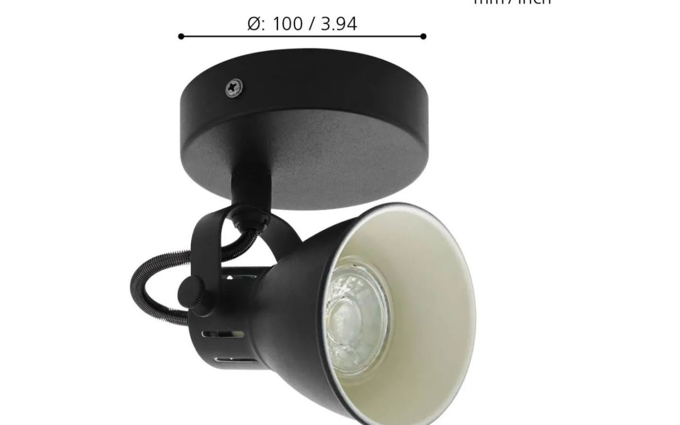 Seras Vägglampa LED 3000K 3W Svart