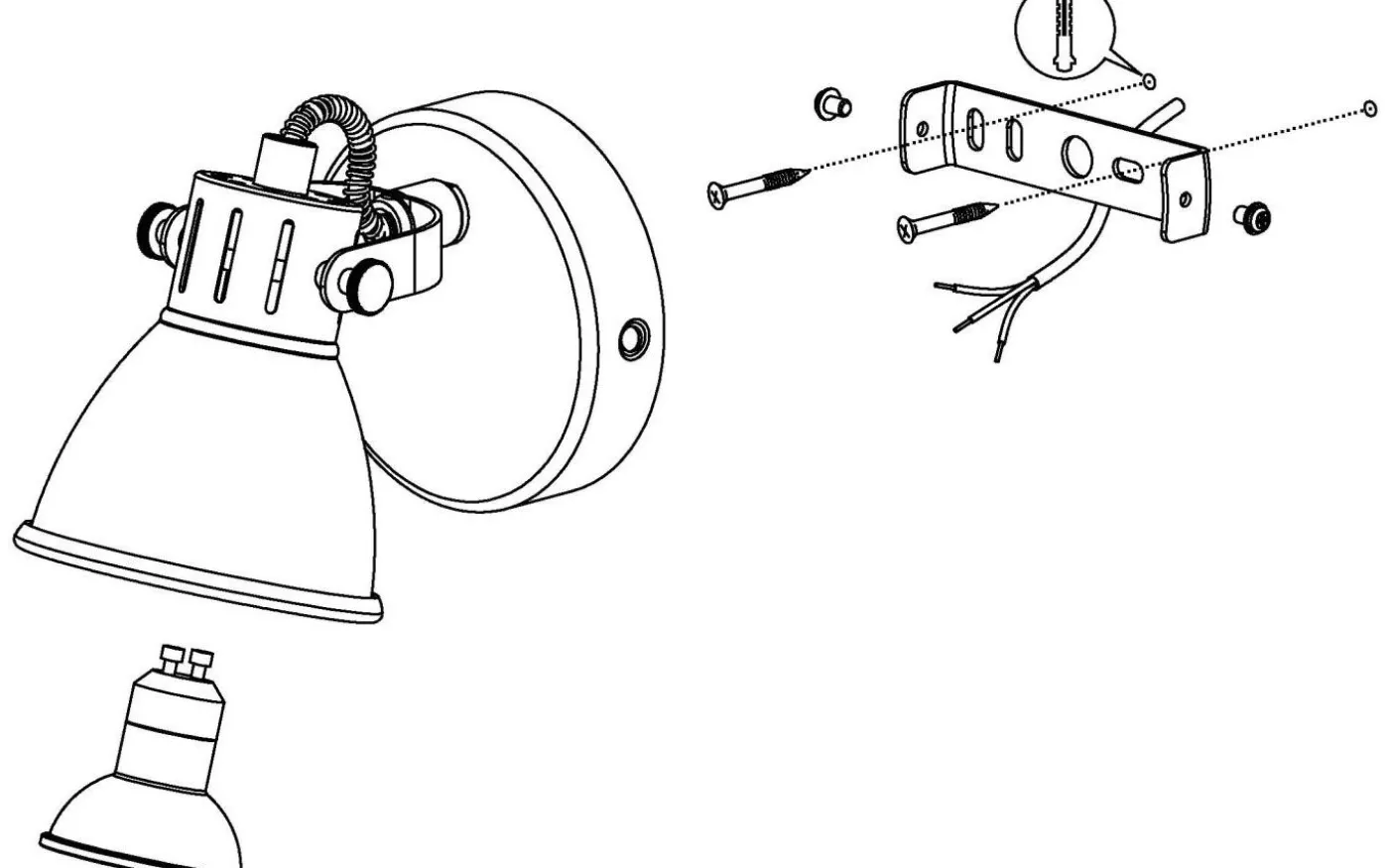 Seras Vägglampa LED 3000K 3W Vit