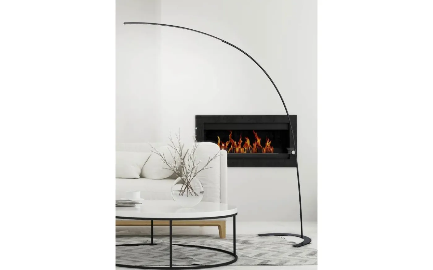 Shanghai Golvlampa LED svart