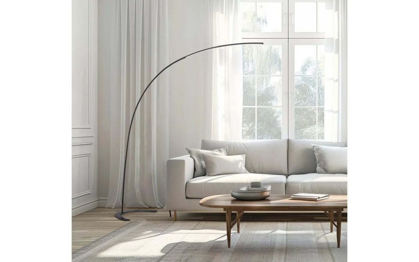 Shanghai Golvlampa LED svart