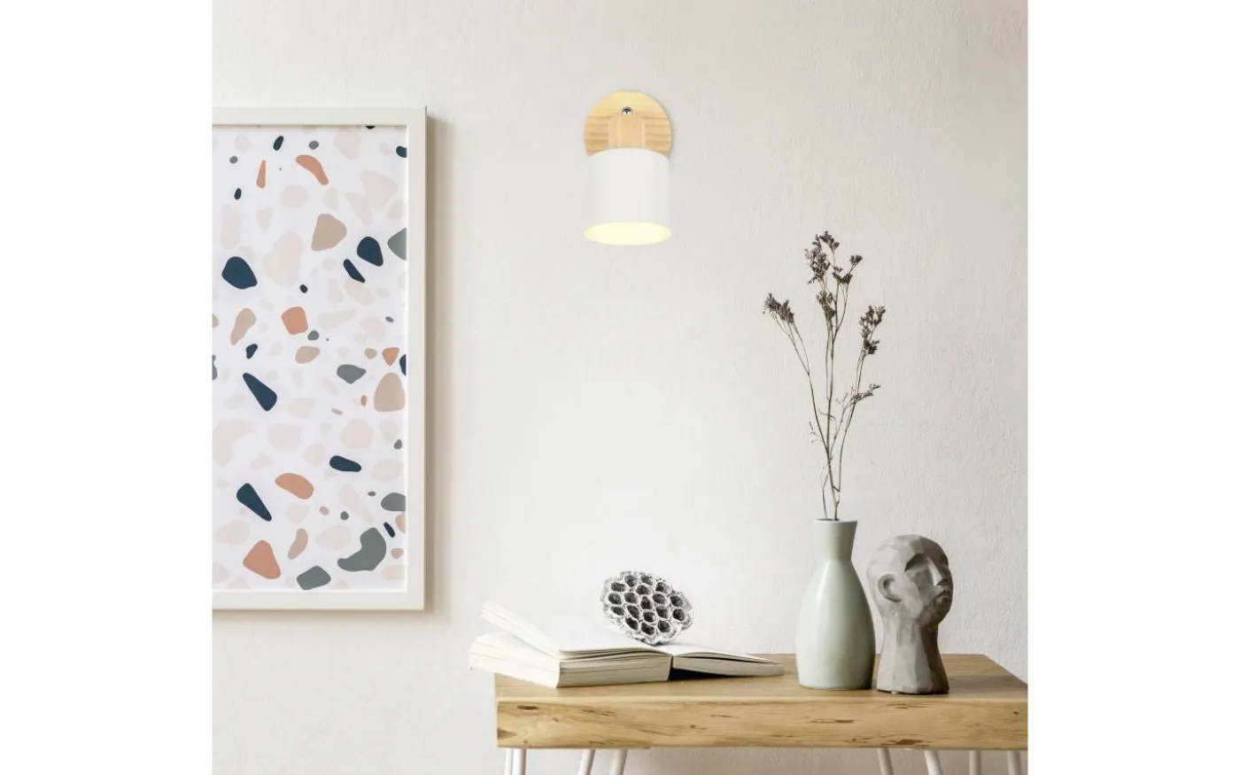 Shanti Spotlight E14 varmgrå/trä