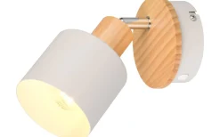 Shanti Spotlight E14 varmgrå/trä