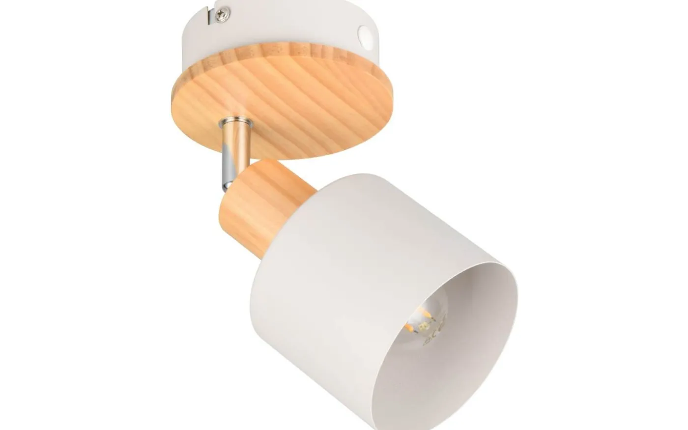 Shanti Spotlight E14 varmgrå/trä