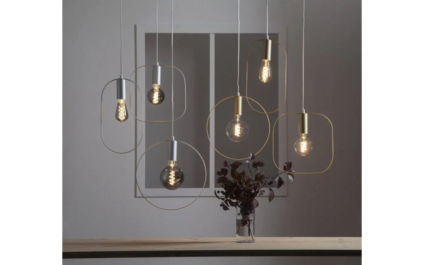 Shape Oval Pendel Guld