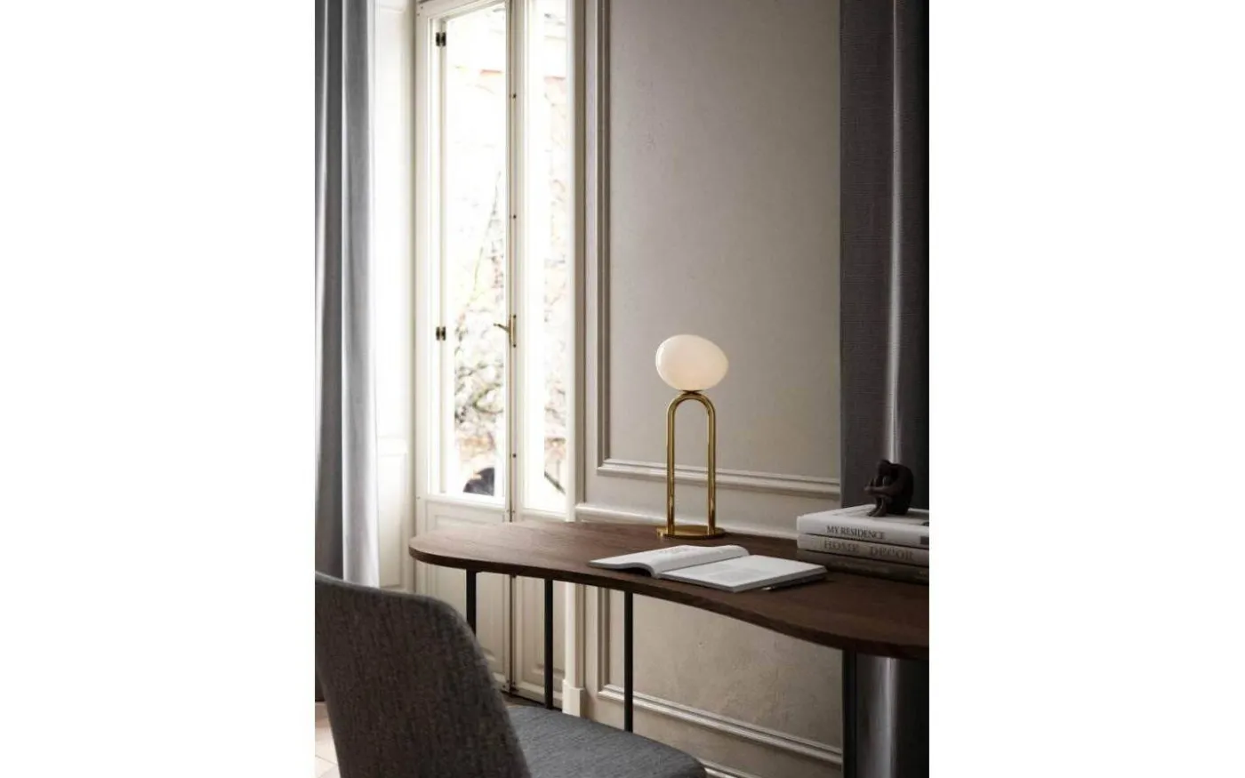 Shapes Bordslampa 47cm Mässing