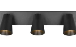 Sharp Spotlight 3-delad GU10 matt svart/guld