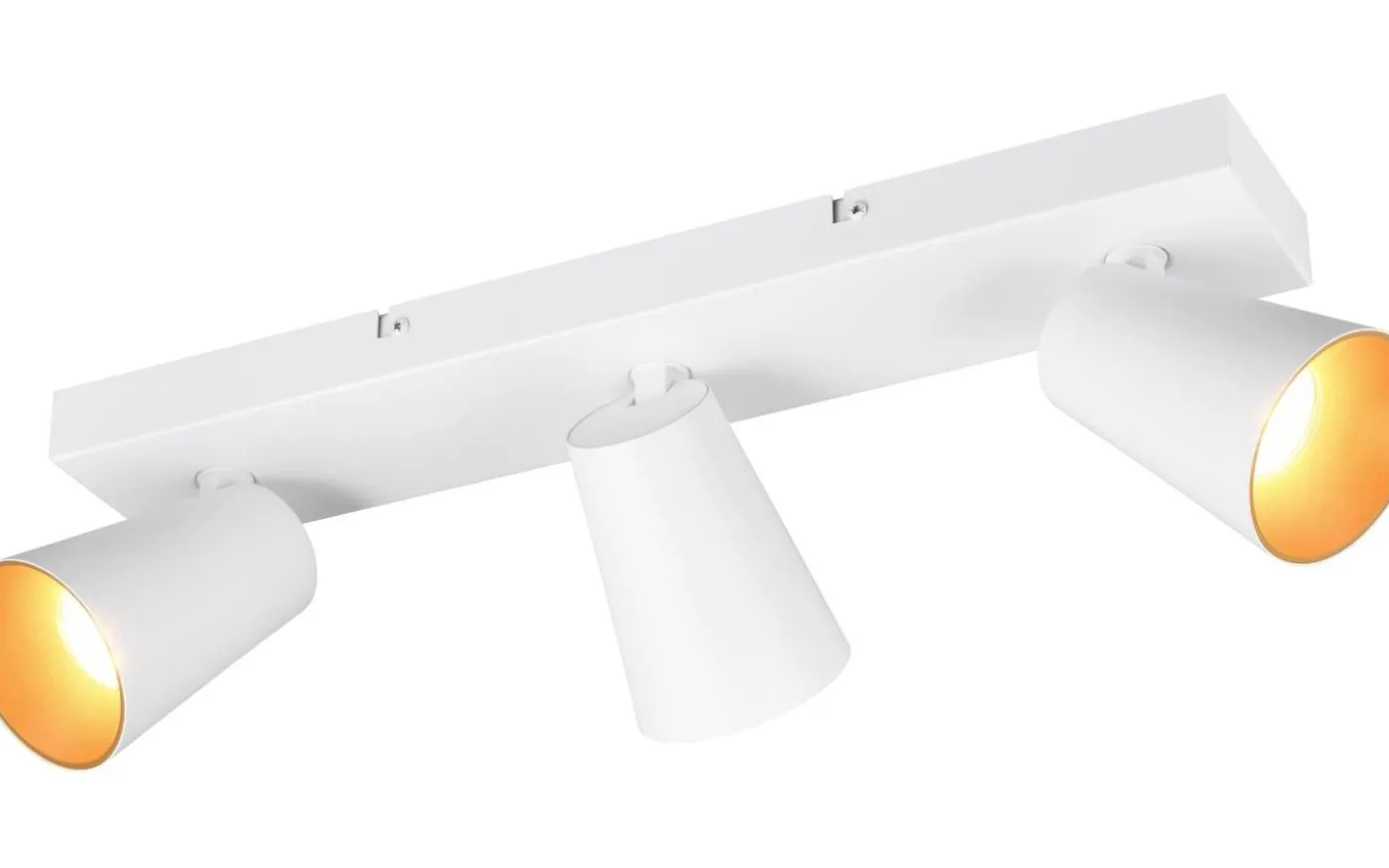 Sharp Spotlight 3-delad GU10 matt vit/guld