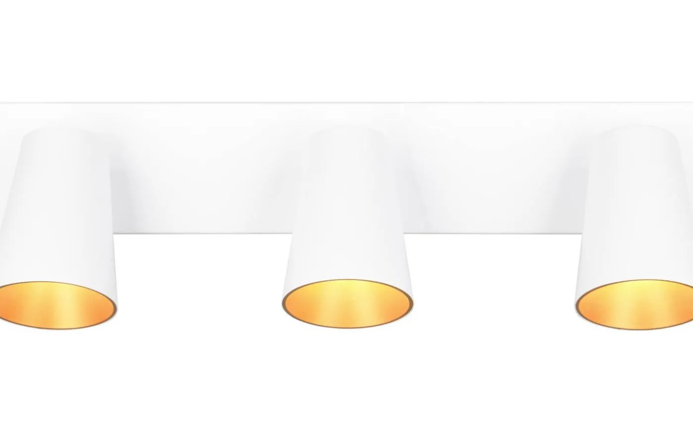 Sharp Spotlight 3-delad GU10 matt vit/guld