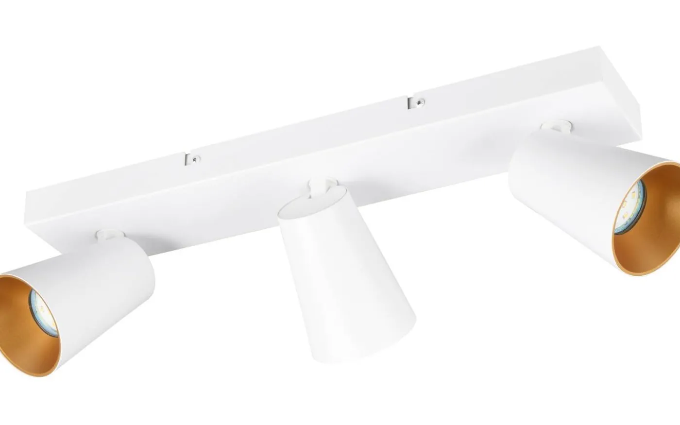 Sharp Spotlight 3-delad GU10 matt vit/guld