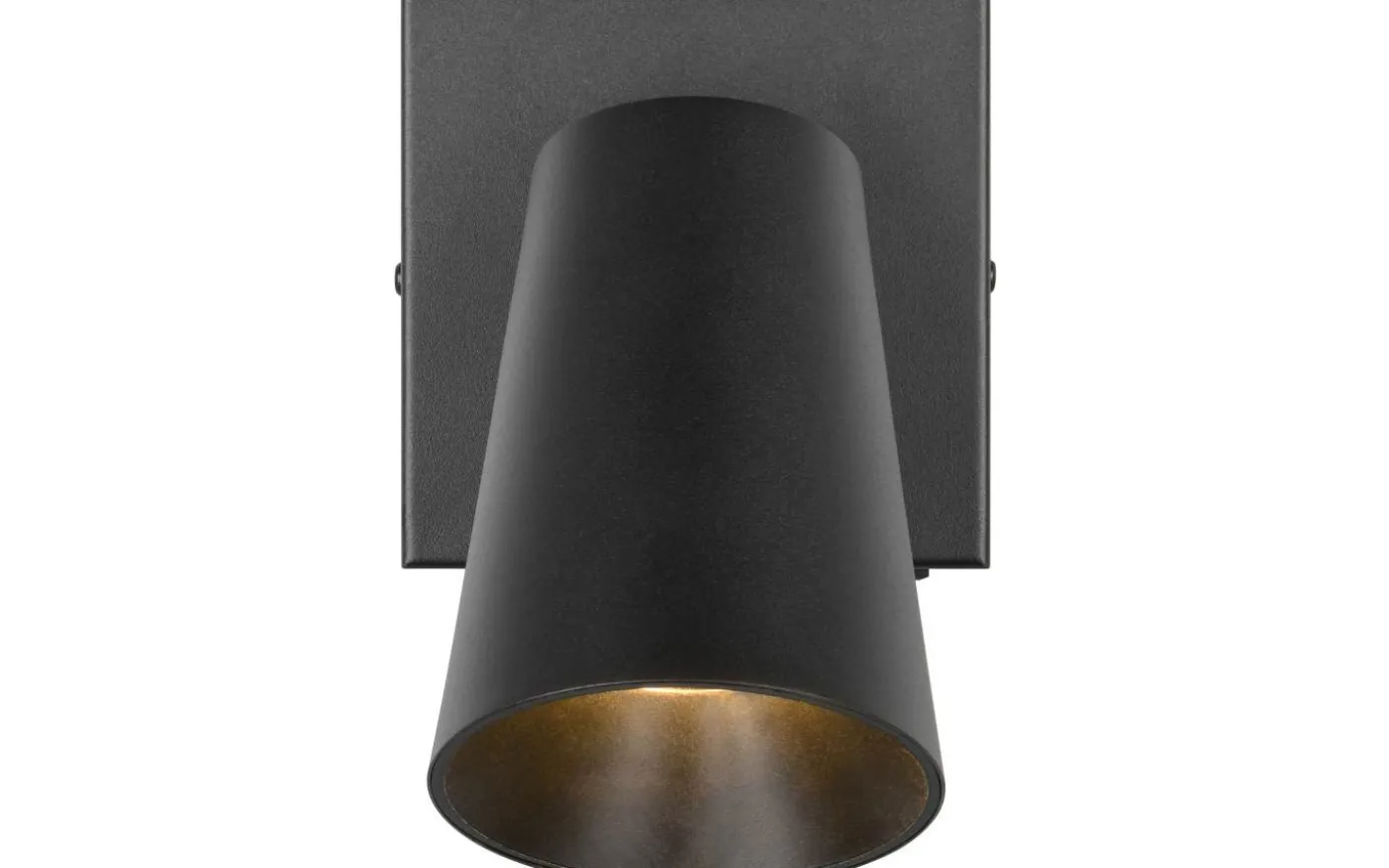 Sharp Spotlight GU10 matt svart/guld