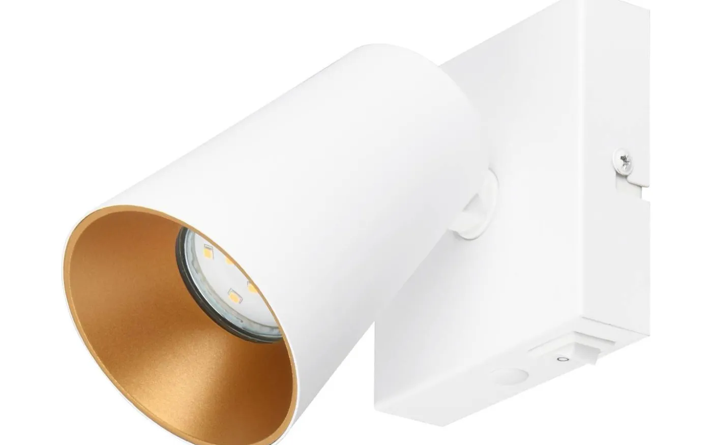 Sharp Spotlight GU10 matt vit/guld