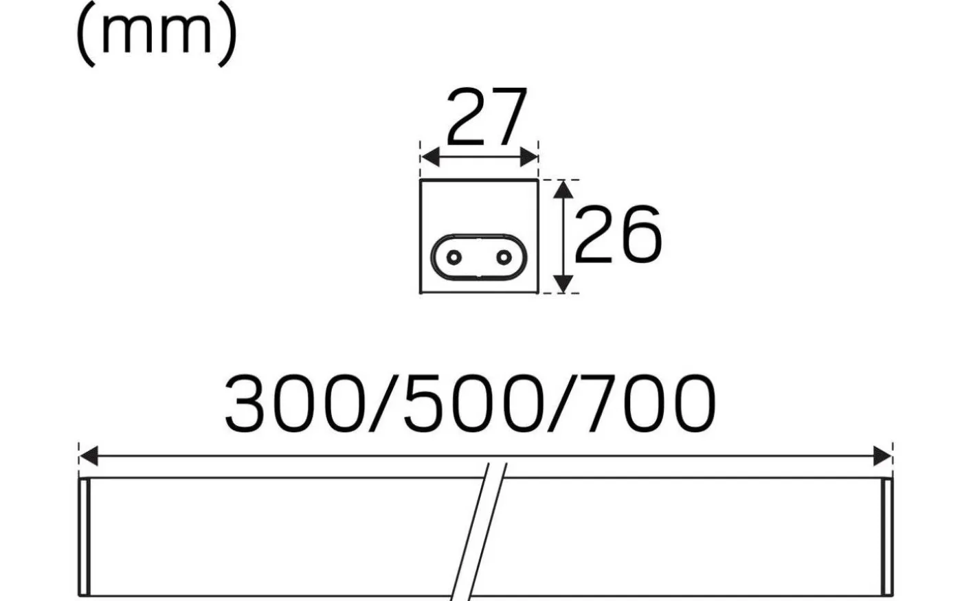 Shelf Line Vit 2700K 230V 30cm