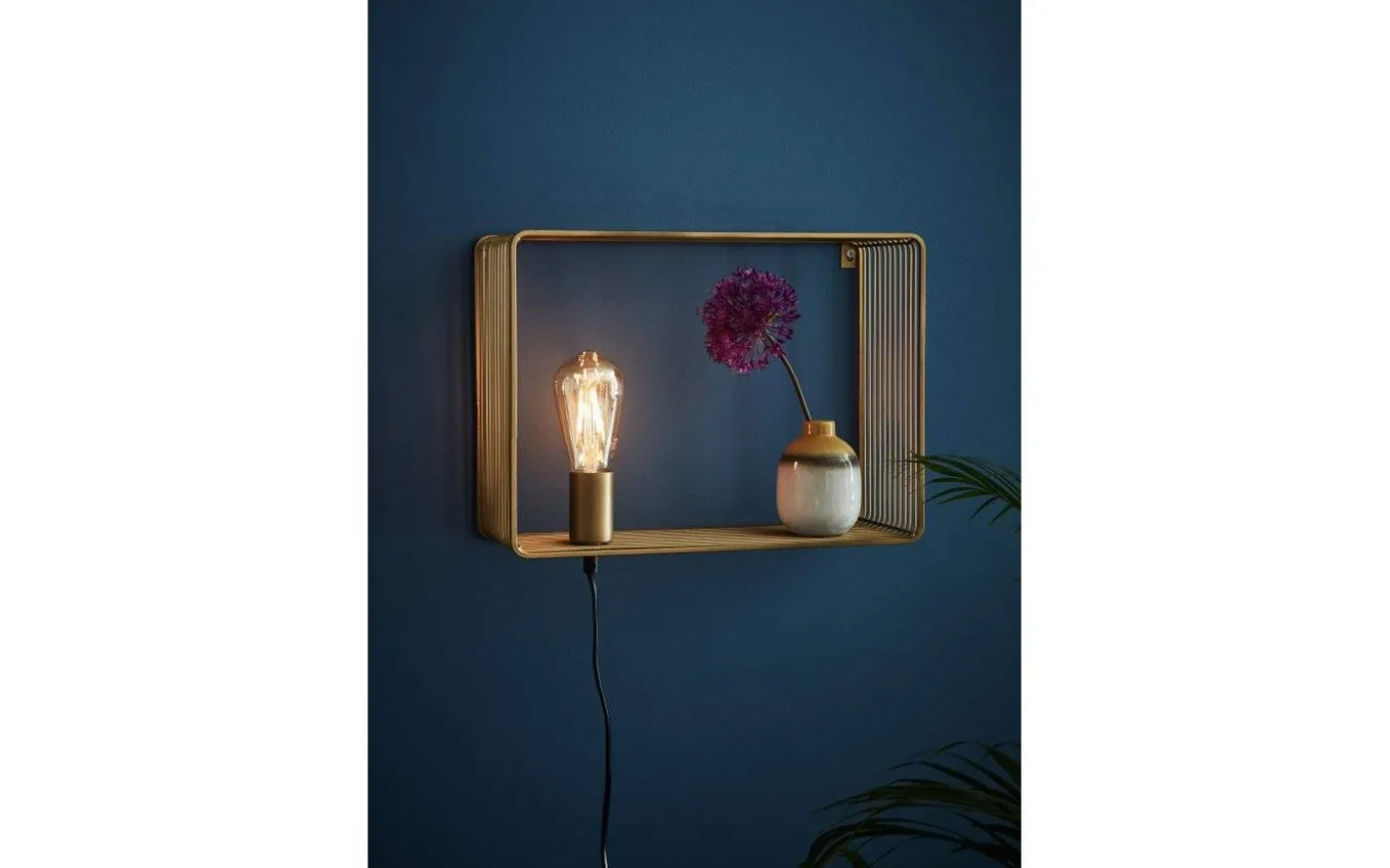 Shelf Vägglampa Guld