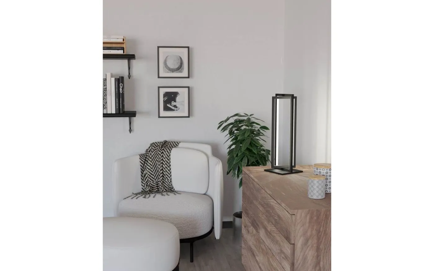 Siberia Bordslampa 43cm med fjärrkontroll LED 3000-6500K 15,5W Svart