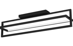 Siberia Plafond 78cm LED 3000-6500K 34W med Fjärrkontroll Svart