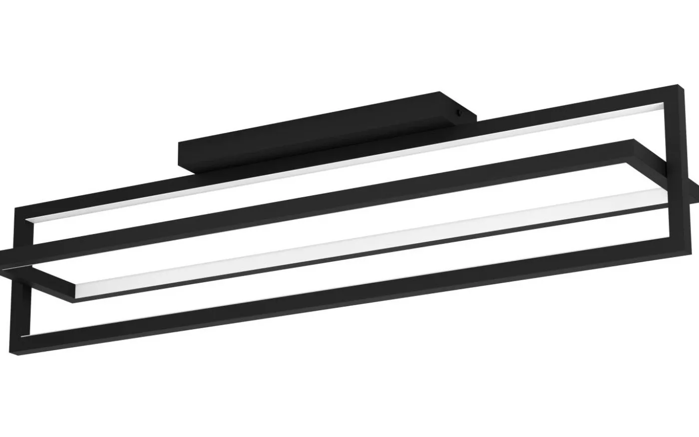 Siberia Plafond 78cm LED 3000-6500K 34W med Fjärrkontroll Svart