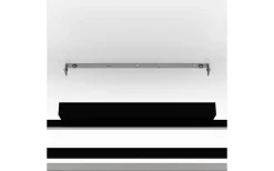 Siberia Plafond 78cm LED 3000-6500K 34W med Fjärrkontroll Svart