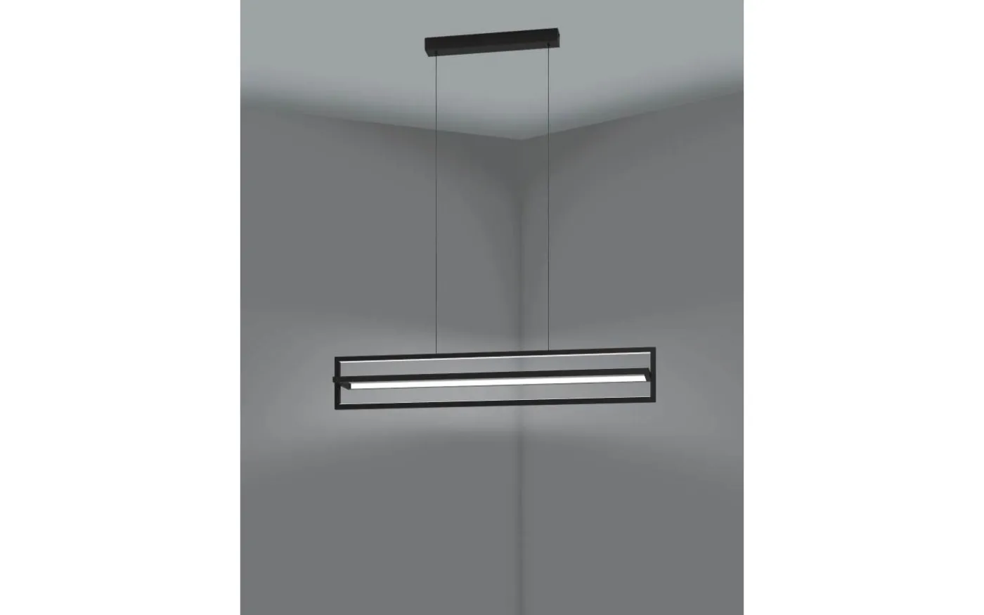 Siberia Taklampa 78cm LED 3000-6500K 34W inkl. fjärrkontroll Svart