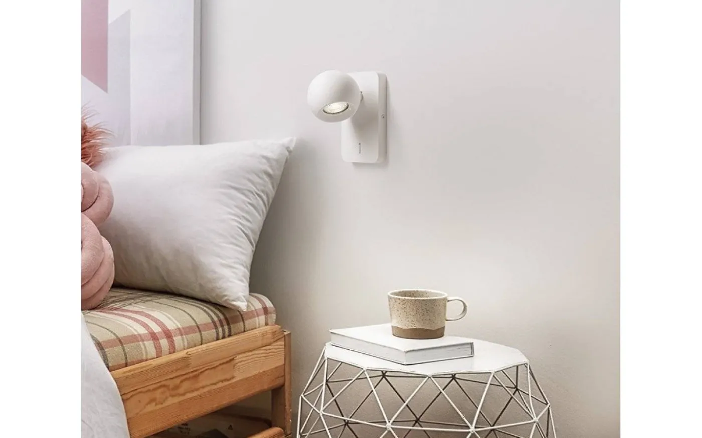 Siena Vägglampa 15cm Vit