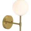 Sigma Vägglampa 25cm Guld/Opal