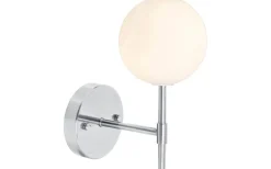 Sigma Vägglampa 25cm Krom/Opal