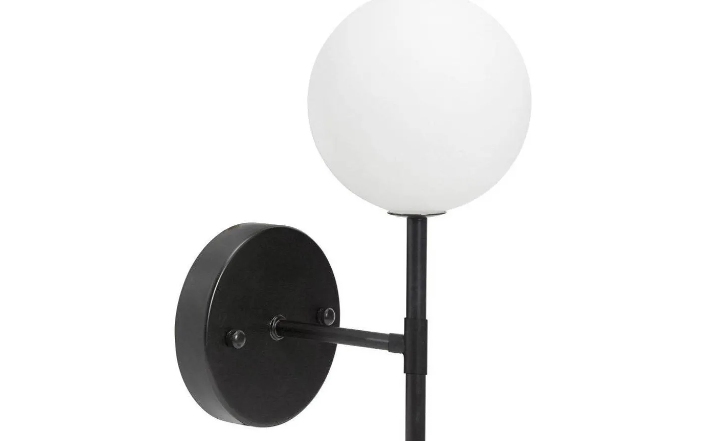 Sigma Vägglampa 25cm Svart/Opal