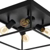 Silentina Plafond 36x36cm Svart