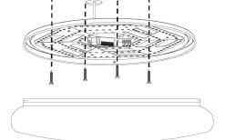 Sileras Plafond 60cm LED 2700-6500K 35W med Fjärrkontroll Vit