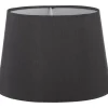 Silke Lampskärm Oval 22cm Svart