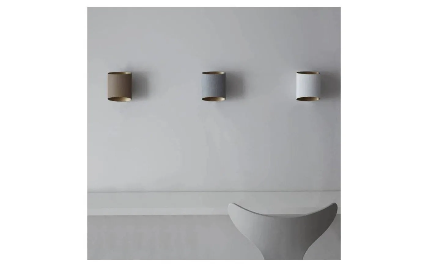 Sinne Vägglampa 17cm LED 8W 3000K Beige/Mässing