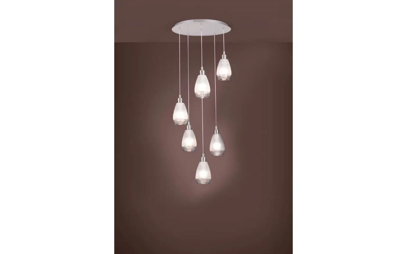 Siracusa Taklampa 50cm Nickel