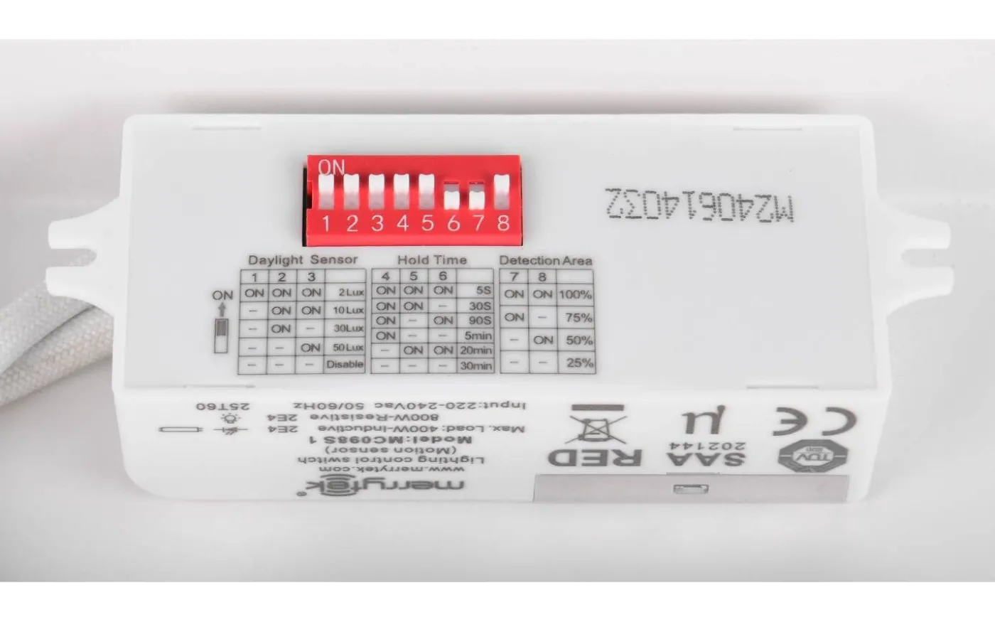 Sirius Plafond LED 30x30cm mattvit rörelsesensor