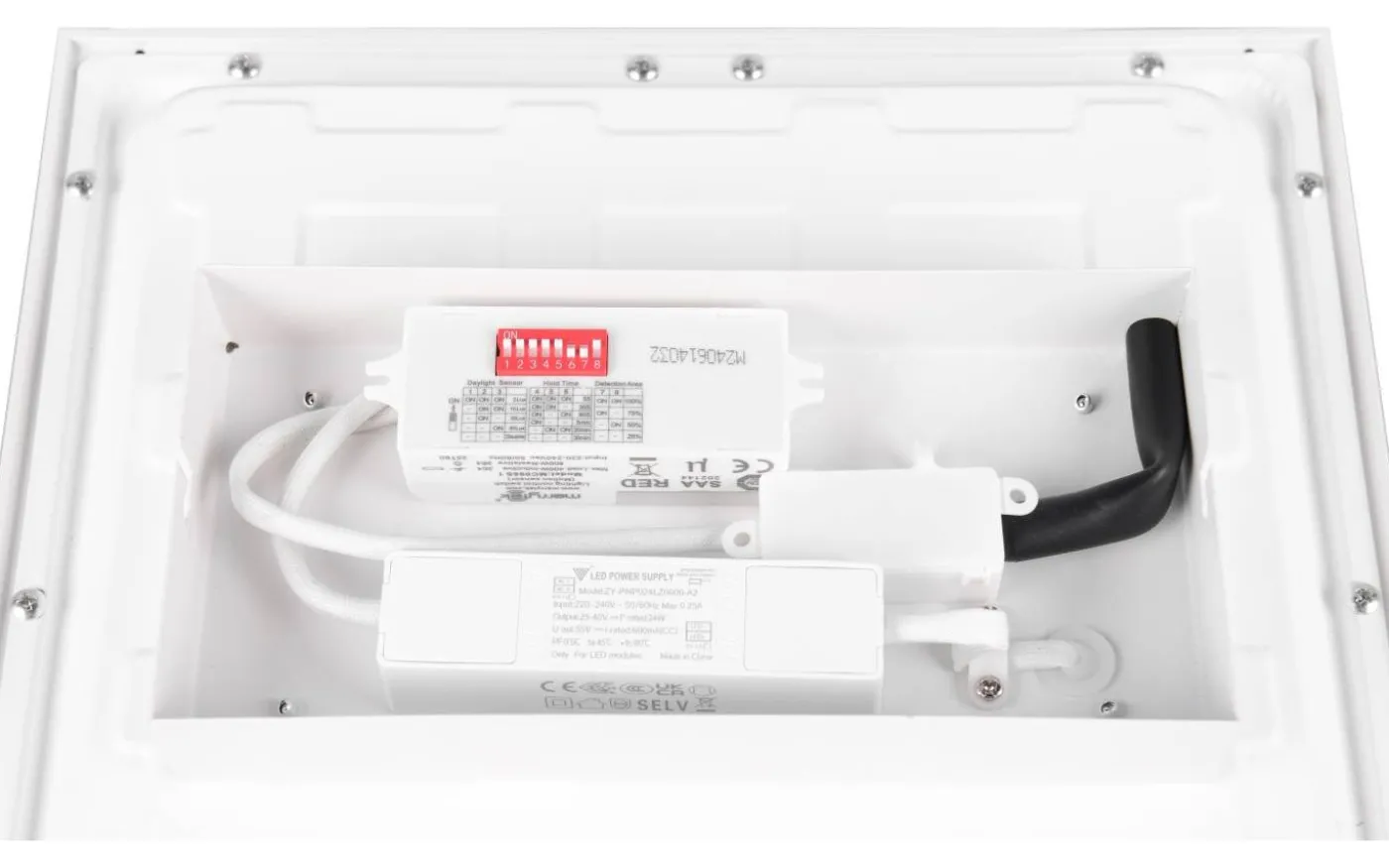 Sirius Plafond LED 30x30cm mattvit rörelsesensor