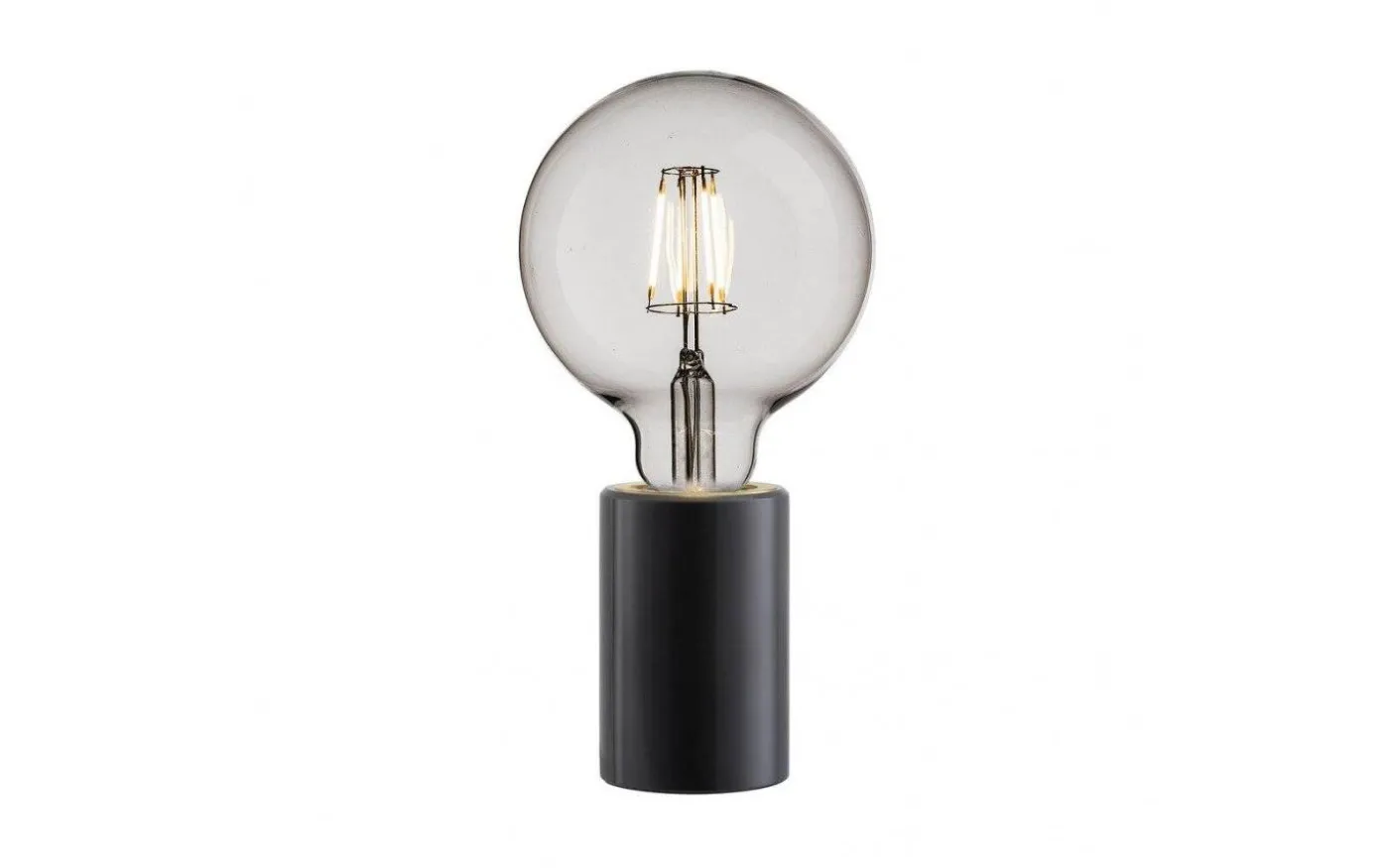 Siv Bordslampa 10cm Svart Marmor