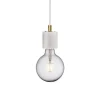 Siv Pendel E27 Vit Marmor