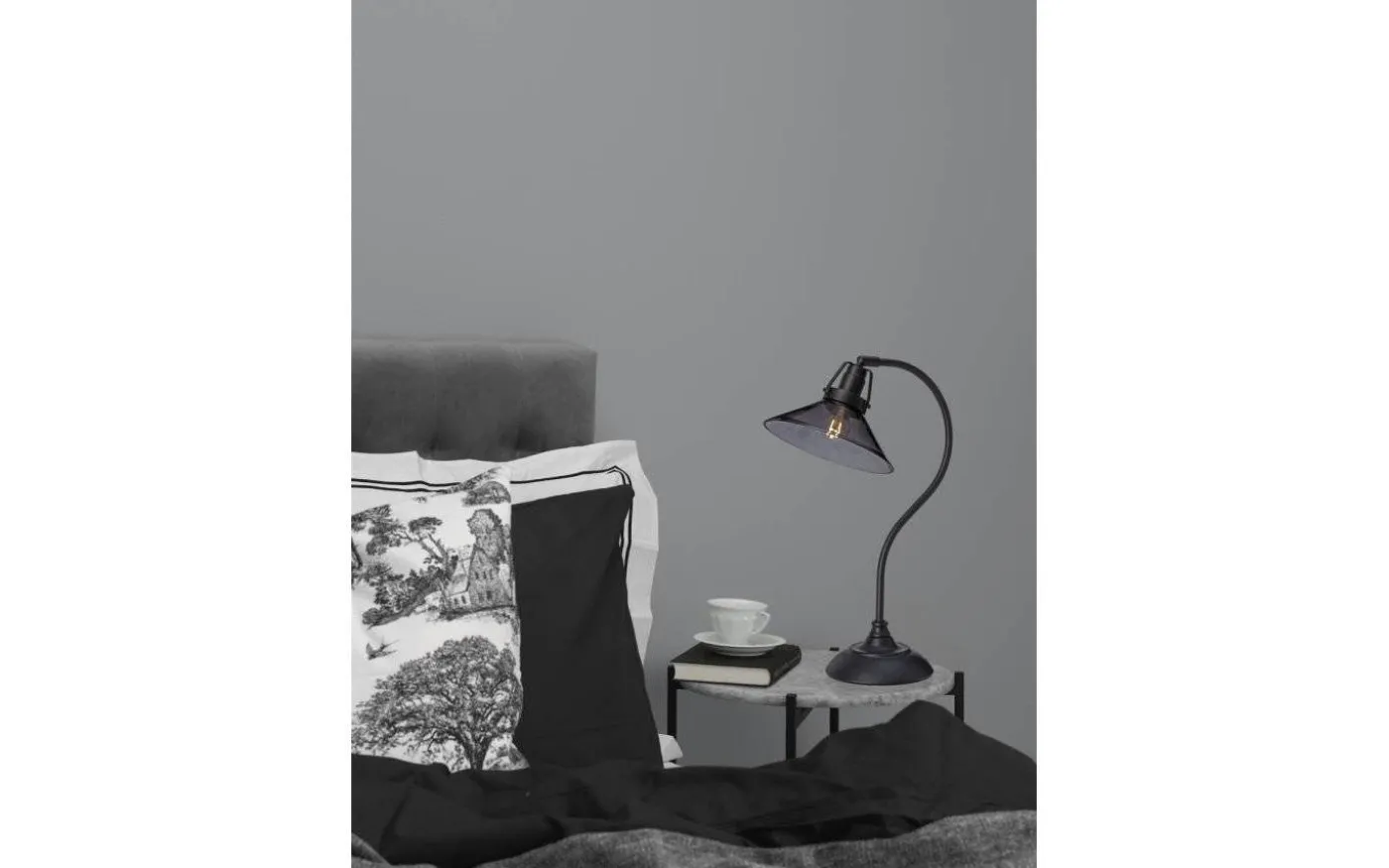 Skomakare Bordslampa 47cm Svart/Rök