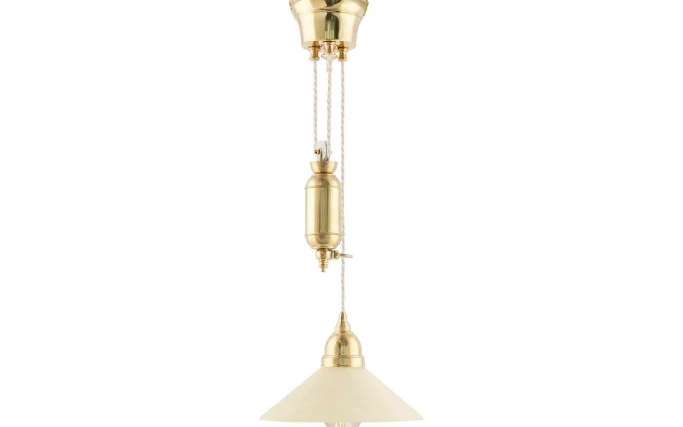 Skomakarskärm 60/250 - Benvitt överfångsglas