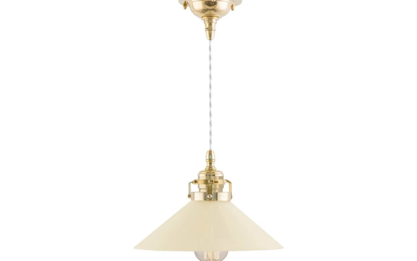 Skomakarskärm 60/250 - Benvitt överfångsglas