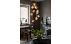 Skyfall Taklampa 30cm 12xG4 Mässing/Amber