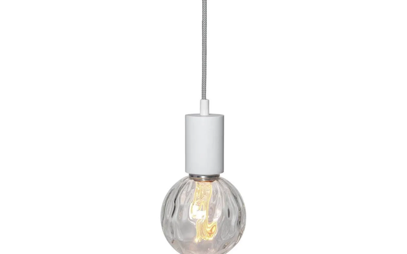 Sladdställ E27 Slim 3,5m Vit/Grå