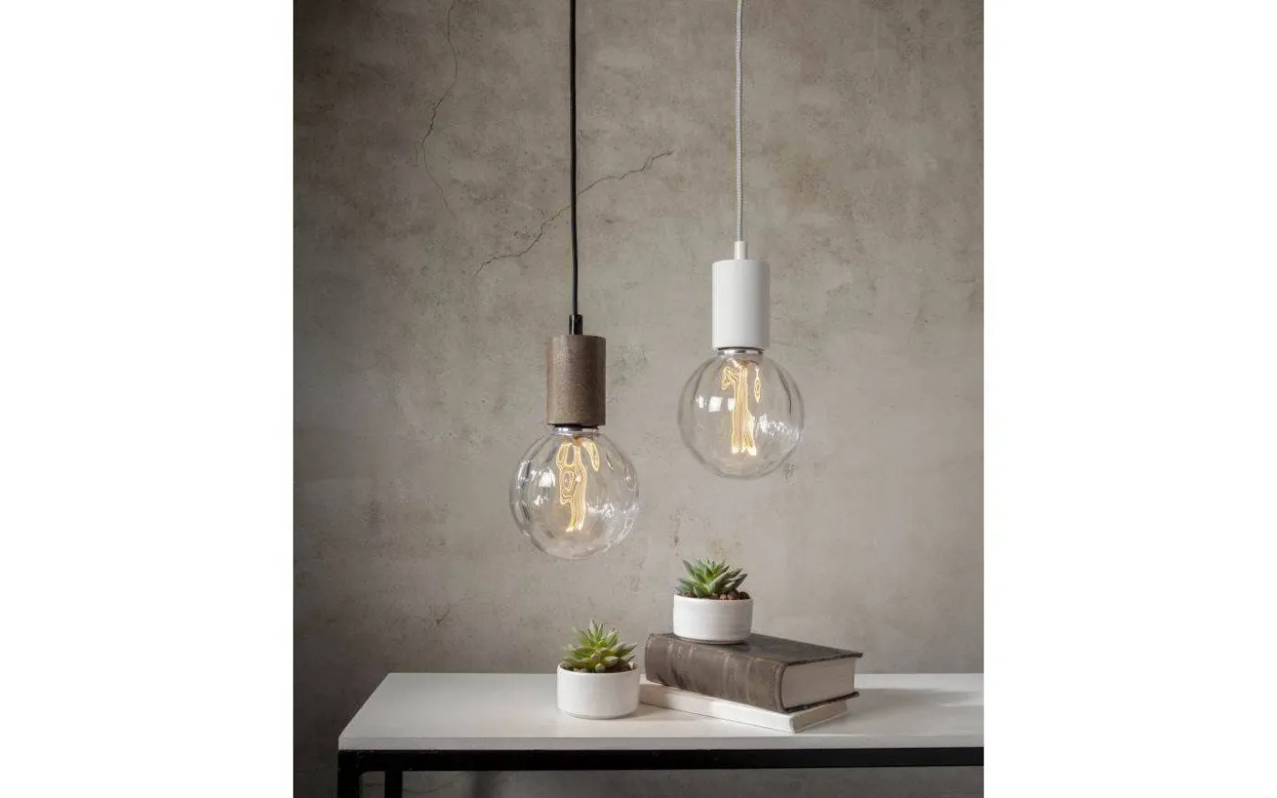 Sladdställ E27 Slim 3,5m Vit/Grå