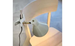 Sleep Klämlampa Blank Pärlvit/Antikmässing