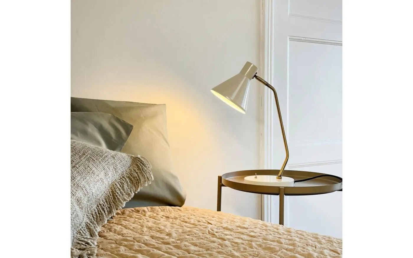 Sleep Skrivbordslampa 43cm Vit/Mässing