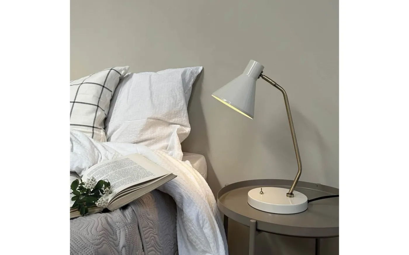 Sleep Skrivbordslampa 43cm Vit/Mässing