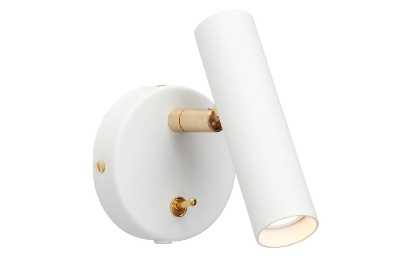 Slender Vägglampa Vitstruktur/Mässing