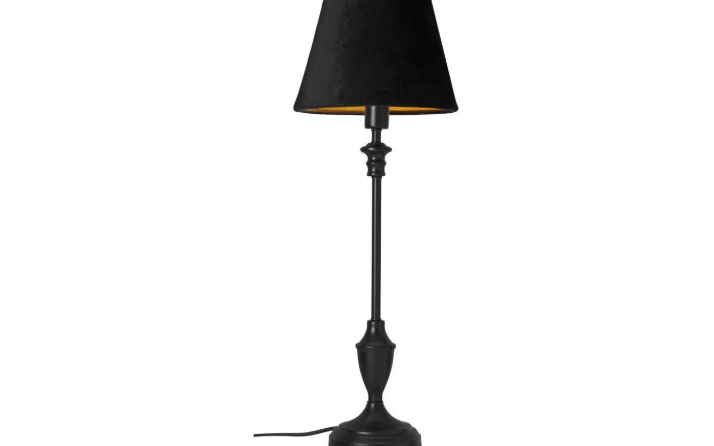 Slim Lampfot 48cm Svart