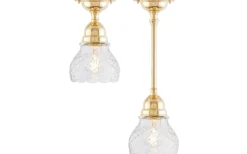 Slipad klockskärm 60/130 - Klart rutslipat kristallglas