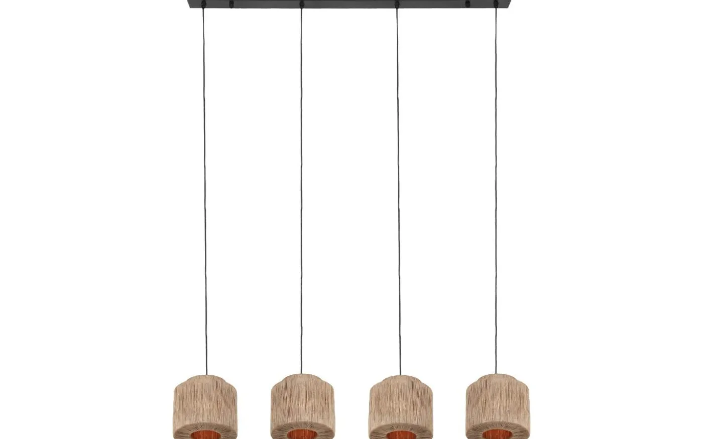 Smilla Takpendel 4-delad E27 naturfärgad/jute